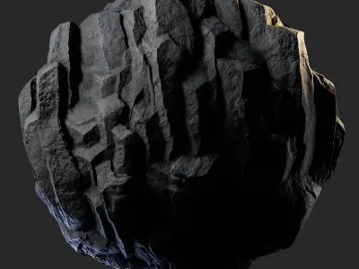 H123 Rock Cliff - PBR - 4K - Seamless - SBSAR Texture