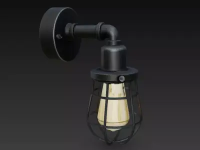 Wall Lamp PBR Game Ready 3D model