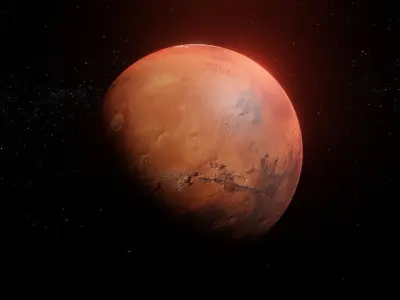 Photorealistic Mars 8k Textures 3D Model Low-poly 3D model