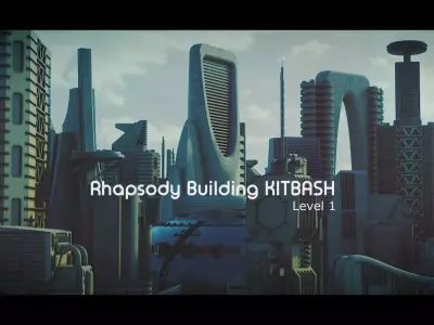 Rhapsody Building Kitbash -- Level 1 3D model