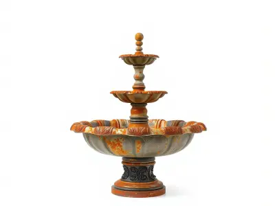 Classic Ornate Fountain Model Pack Low-poly 3D model