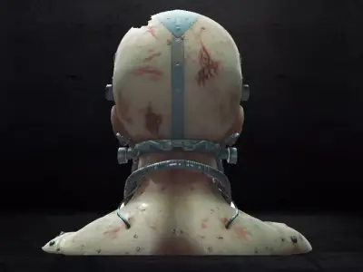 Skull Robot 3D print model