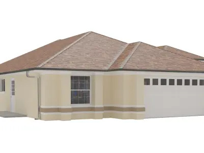 House-014 Low Poly 3D model