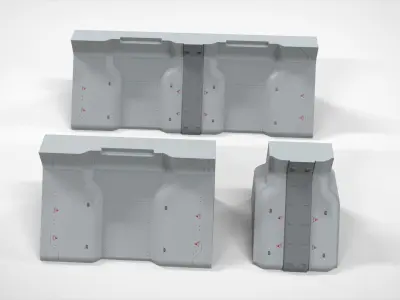 Sci-Fi architecture Elements collection 22 3D model