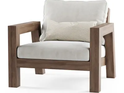 Lars Armchair by Piet Boon 3D model