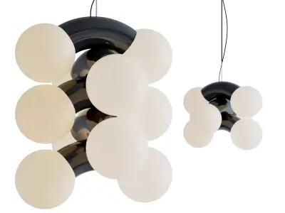 Vine Multi-Tiered Pendant Light By Caine Heintzman from ANDlight 3D model