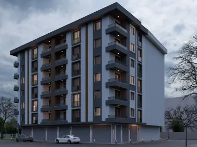 Apartment High Quality Exterior Scene Lumion 10 3D model 3D model