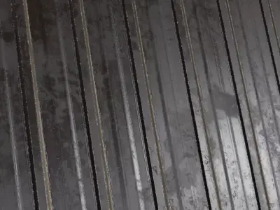 Dark Hexagonal Geodesic Wireframe PBR SEAMLESS Texture