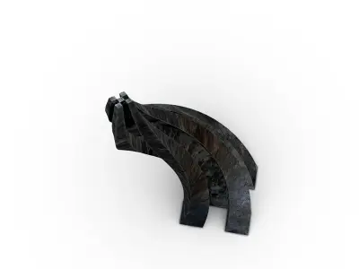 Ruined Metal Sculpture 3D model