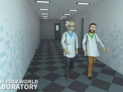 LOW POLY WORLD - LABORATORY 3D model