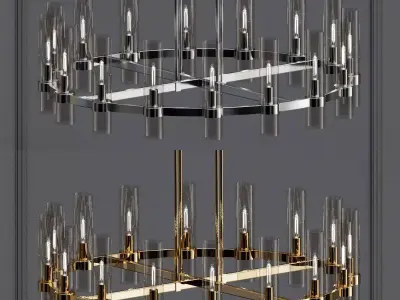 RAVELLE ROUND CHANDELIER 3D model