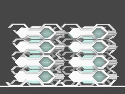 futuristic building space style 3D model 3D model