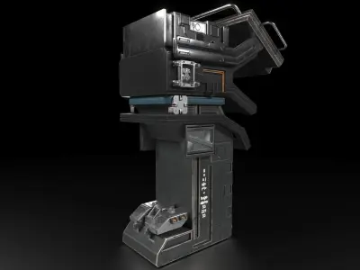 Sci-Fi Console 3D model