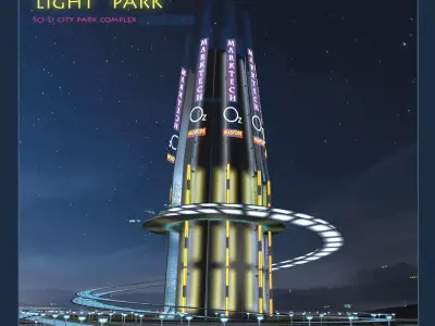 Light Park 3D model