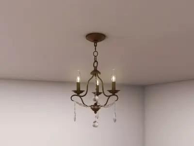 Classic chandelier 3D model buy