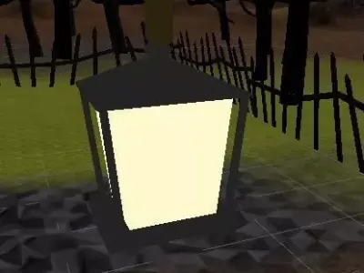 Lantern - stylized lowpoly Free low-poly 3D model