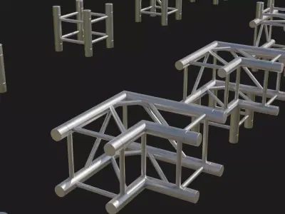 Square Stage Truss F34 F32 F44 Kit 3D model