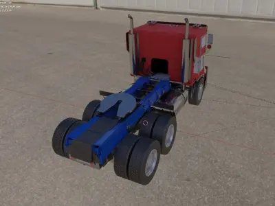 Transformers Rise Of The Beasts Optimus Prime Freightline Truck Low-poly 3D model