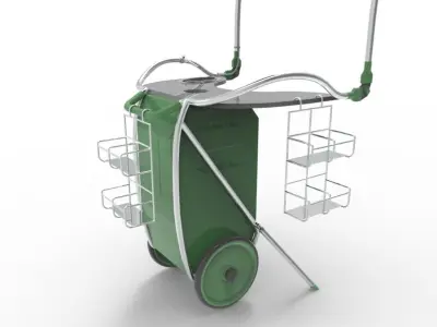 Food Truck 3D Low-poly 3D model