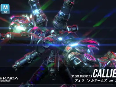 Char - Callie with Mecha Arms 3D model