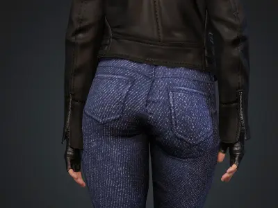 Jessica Jones Low-poly 3D model