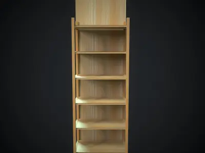 Wooden Stillage Low-poly 3D model