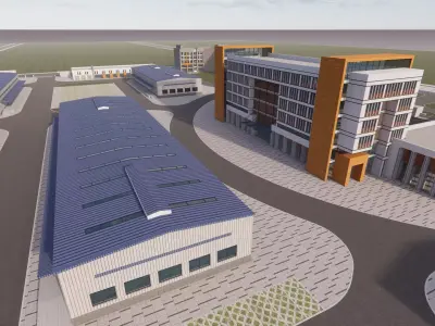 Industrial Scene -A22 3D model