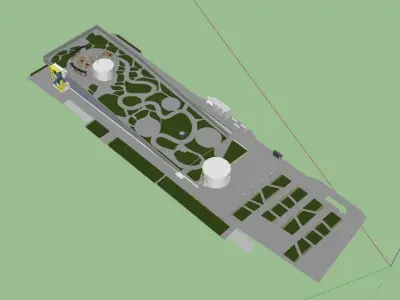 The park of ACC Children Free 3D model