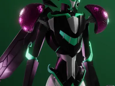 3D Malejest Transformers Prime Character Rig Low-poly 3D model