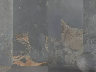 Stone Wall Tiles Kayah Rust 120x270 Set 1 Texture
