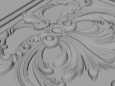 Door High quality 3d models for processing on a cnc machine 3D model