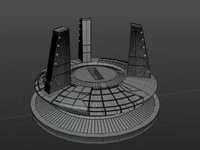 Damaged Star Labs CW The Flash 3D Model 3D model