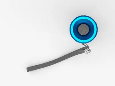 Flashlight Blue 3D model