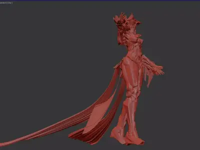 Celestia Prime The Mecha Goddess of Light 3D model