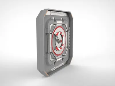 sci fi hatch 3 3D model