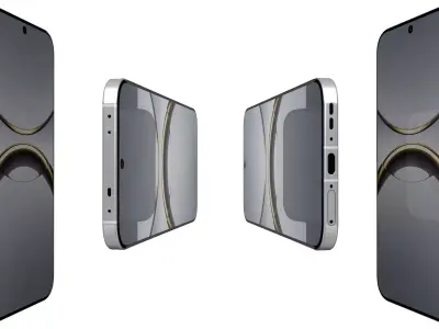 Oppo Find X8 Floating Light White High Poly 3D model