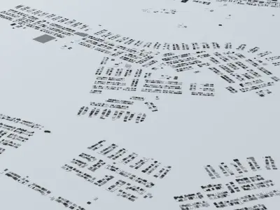 Brasilia Streets and Buildings 3D model