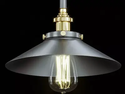 RH pendant lights loft 2 3D model