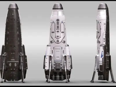 Sci Fi Space Shuttle 3D model