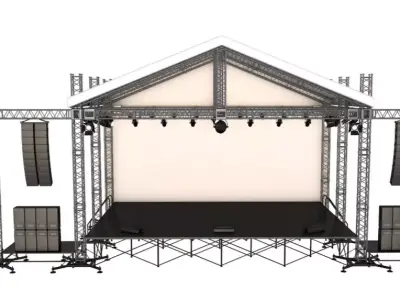 Full Concert Stage 3D model