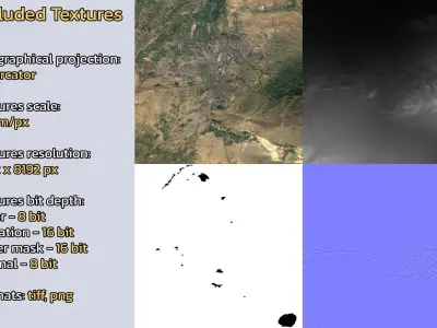 Urumqi China City Landscape 3D Model 3D model