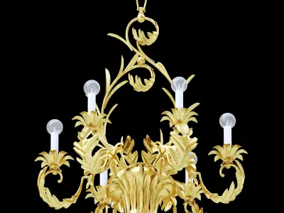 Vaughan Designs Basket Chandelier 3D model