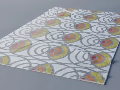 carpet Low-poly 3D model 5