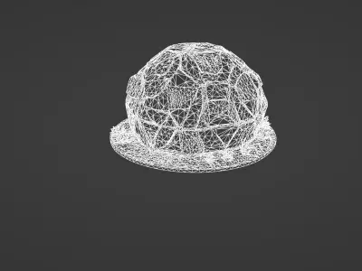 Futuristic Geodesic Space Colony Habitat Module 3D model