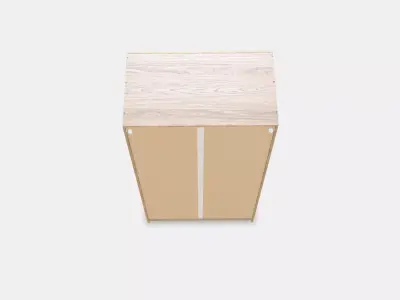 VILHATTEN Wardrobe with 2 doors and 2 drawers Low-poly 3D model