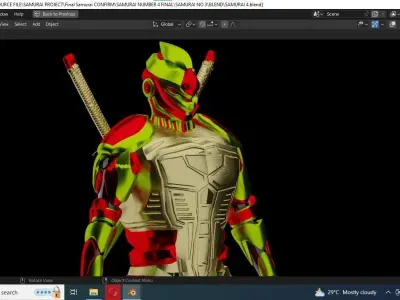 ROBOT SAMURAI NO 3 3D MODEL 3D model