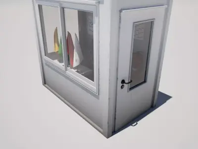 Racetrack Marshal Cabin 3D model