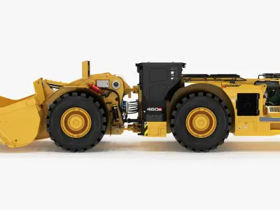  Underground Mining Loader Rigged 