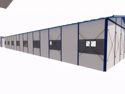 Portable Construction Site Building -A1 3D model