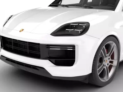 Porsche Cayenne Turbo E-Hybrid 2025 HQ 3d model 3D model